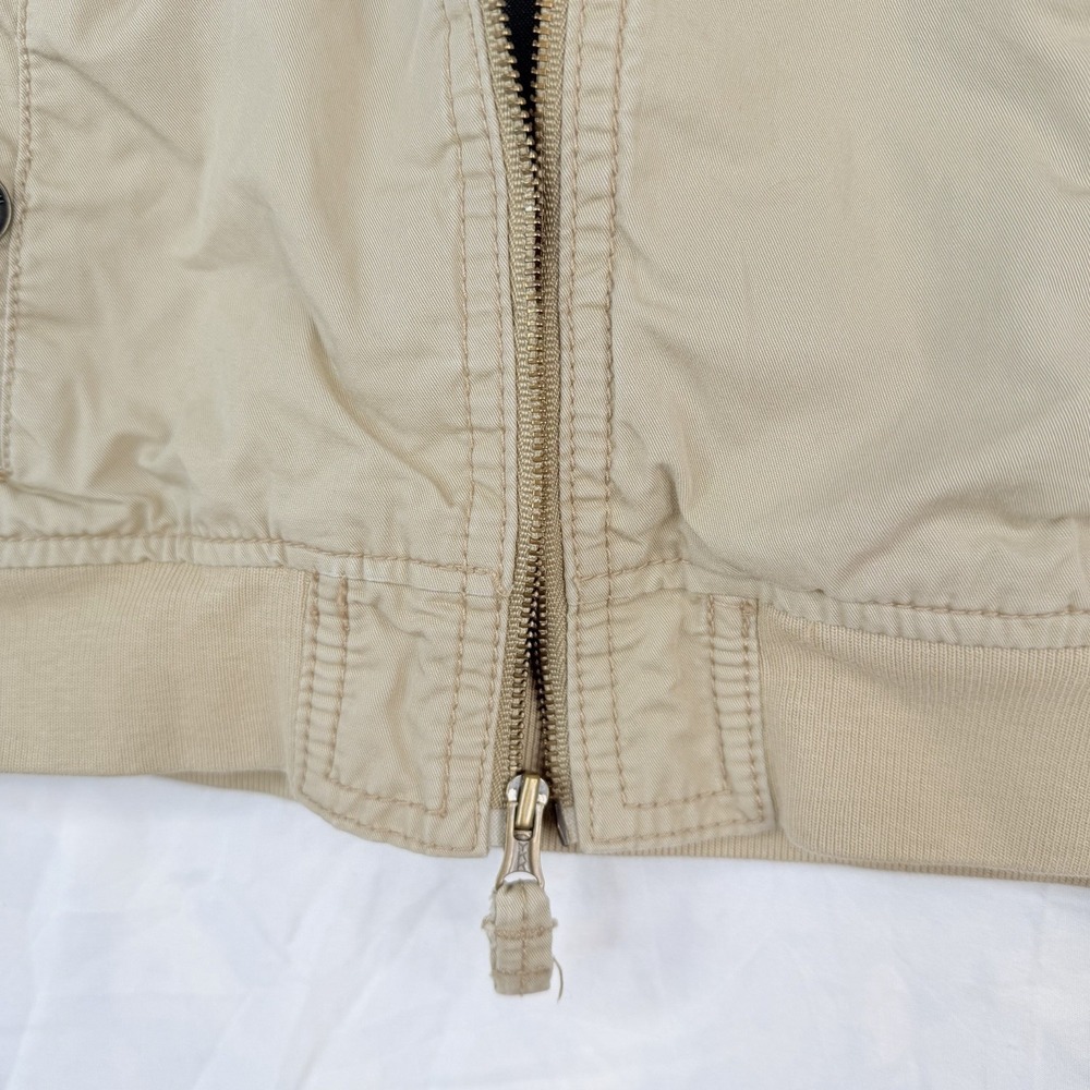 VTG OSHKOSH BGOSH Kids Bomber Jacket Khaki 100% COTTON Lining 100% NYLON SZ-3T - Picture 5 of 16
